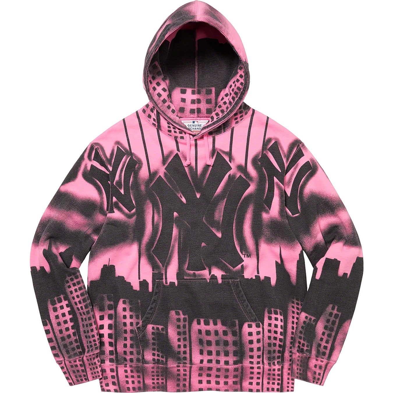 Supreme®/New York Yankees™Airbrush Hooded Sweatshirt view 4